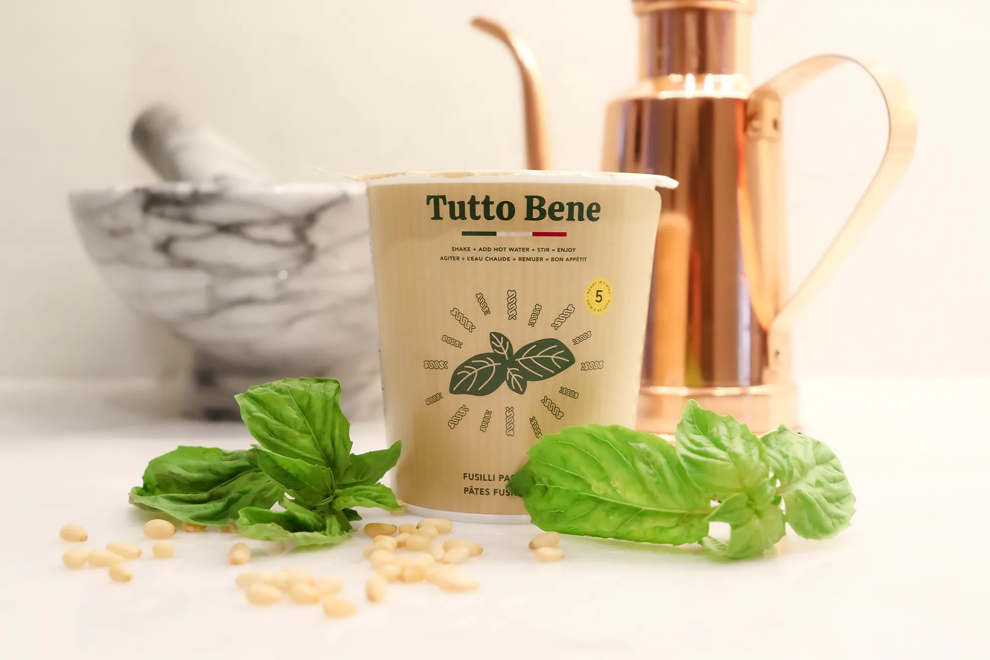 Basil and Tutto Bene Cup